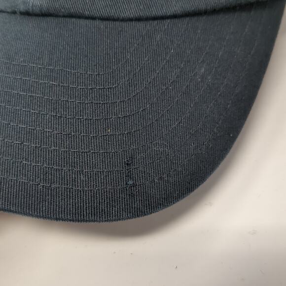 Nike Swoosh Slideback Hat Black Solid One Size Embroidered Vent Holes - Picture 8 of 10